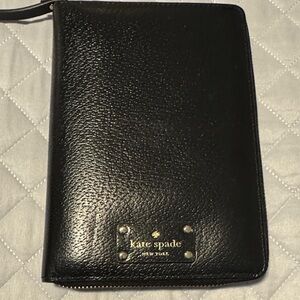 Kate Spade Black Textured Planner